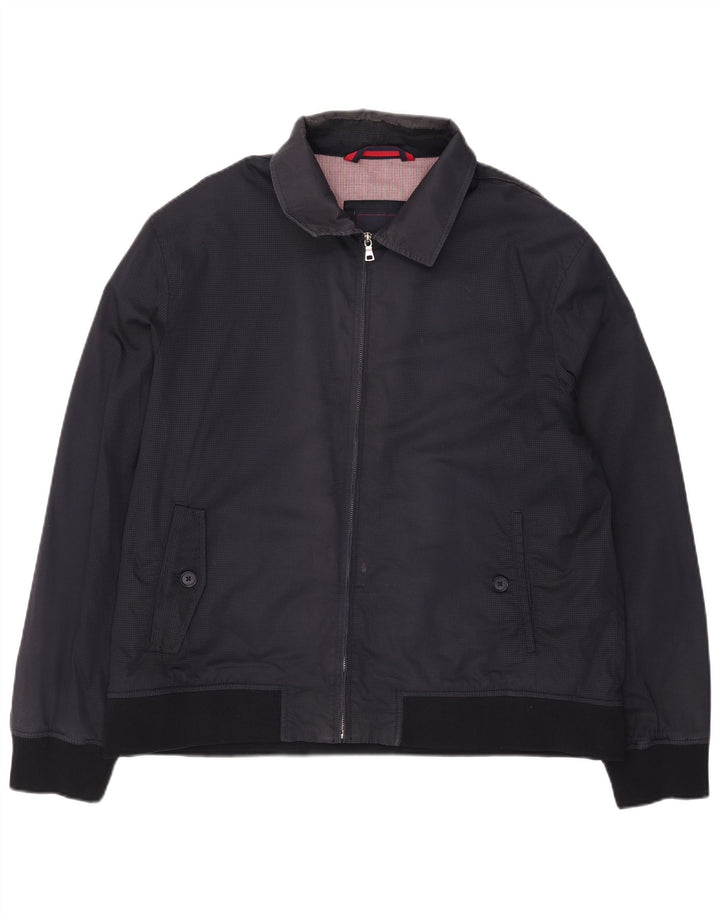 Marks & Spencer Bomberjakke til mænd UK 44 2XL Marineblå Bomuld