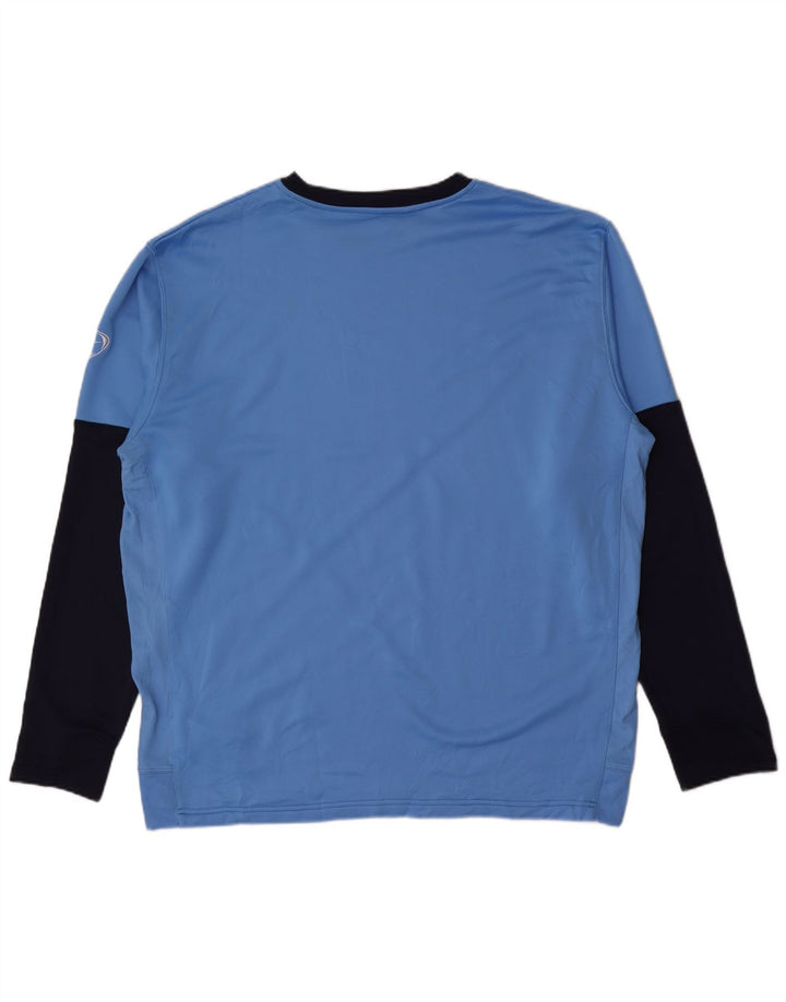 Nike Herre Top Langærmet UK 47/48 2XL Blå Colourblock Polyester