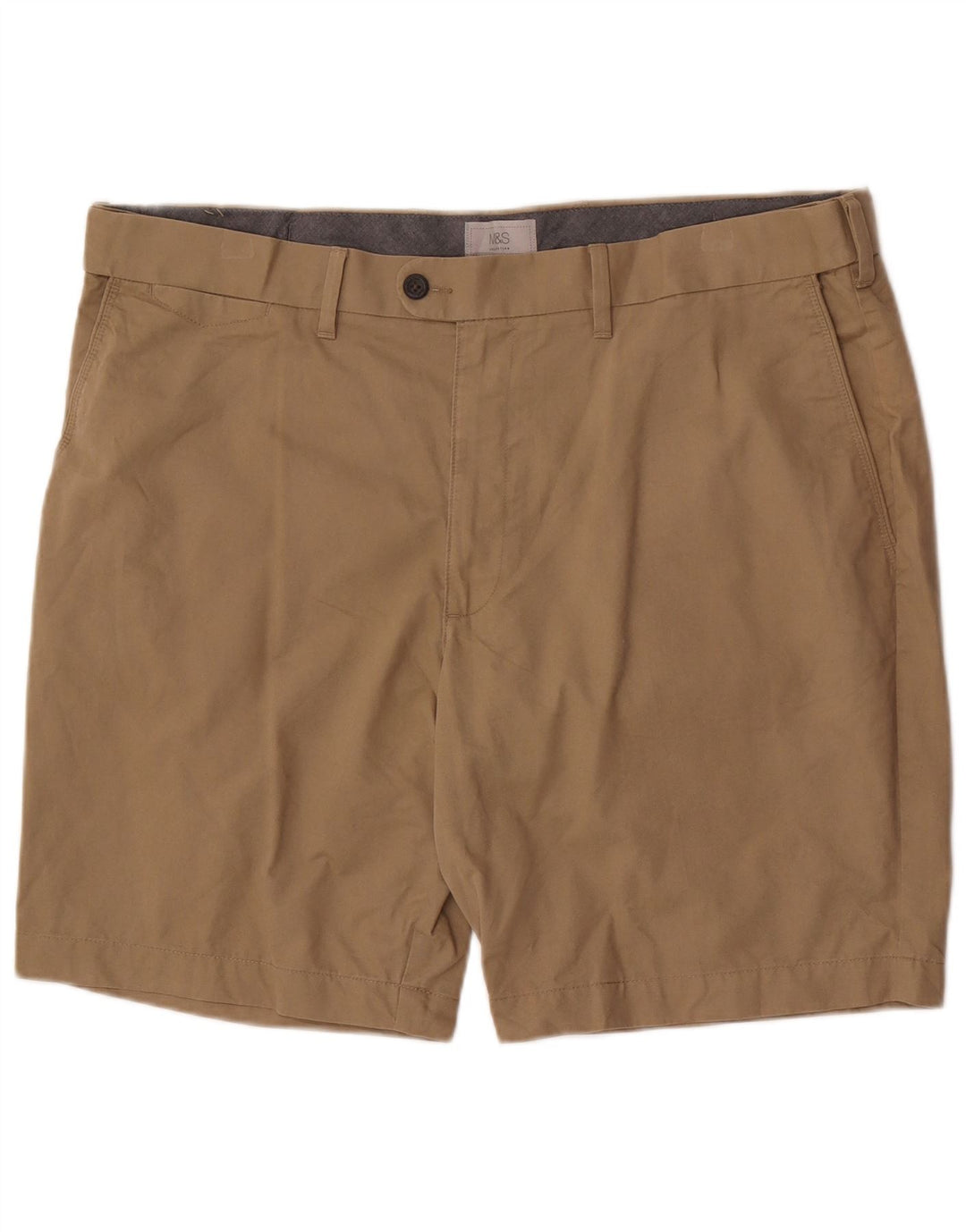 Marks & Spencer Herre Chino Shorts W42 2XL Beige Bomuld