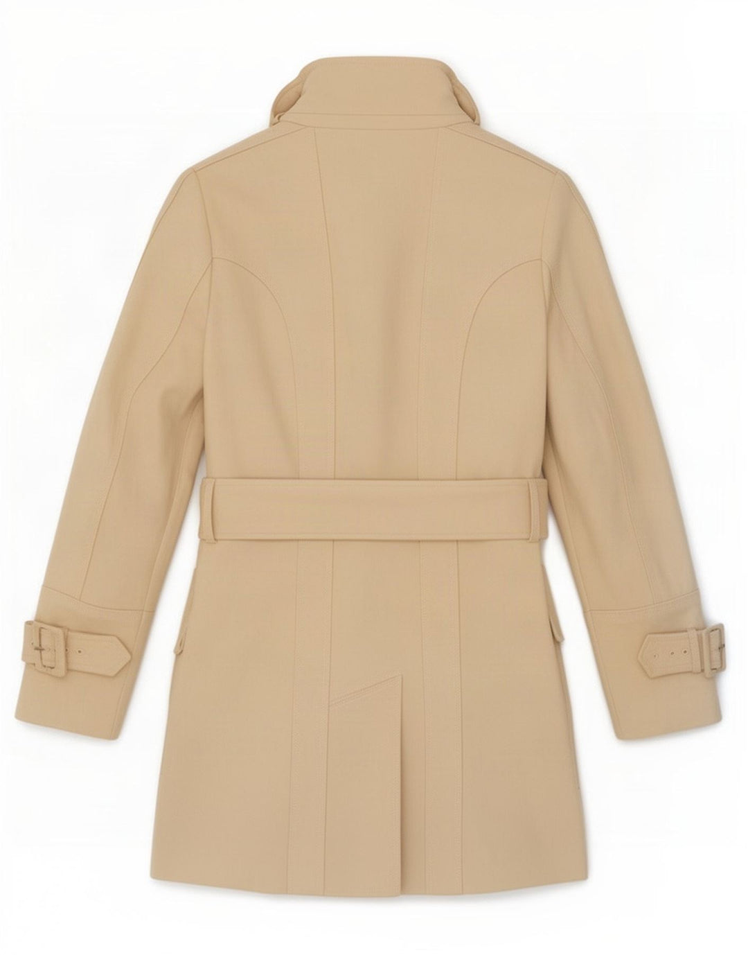 Zara Trench Coat til kvinder UK 12 Medium Beige Uld