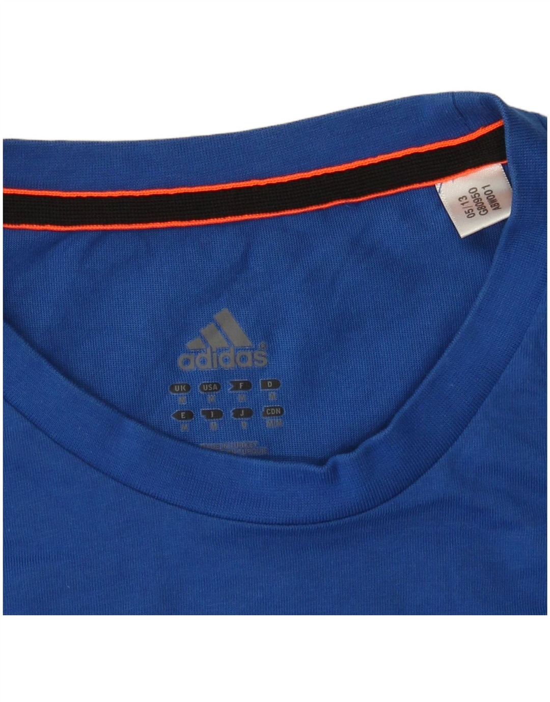 Adidas Grafisk T-shirt top til mænd mellemblå