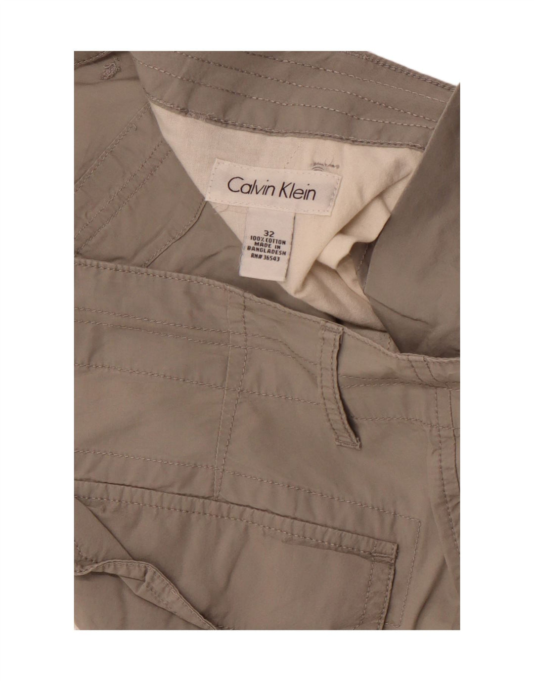CALVIN KLEIN Herre Cargo Bermuda Shorts W32 Medium Grey Bomuld
