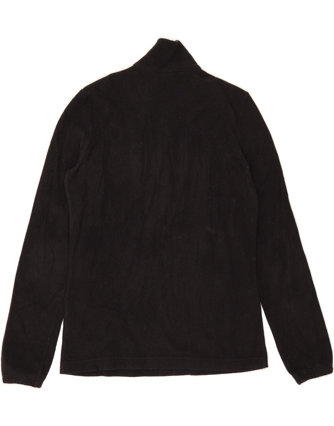 LOTTO Mens Zip Neck Fleece Jumper Small Black Polyester Vintage Lotto and Second-Hand Lotto from Messina Hembry 
