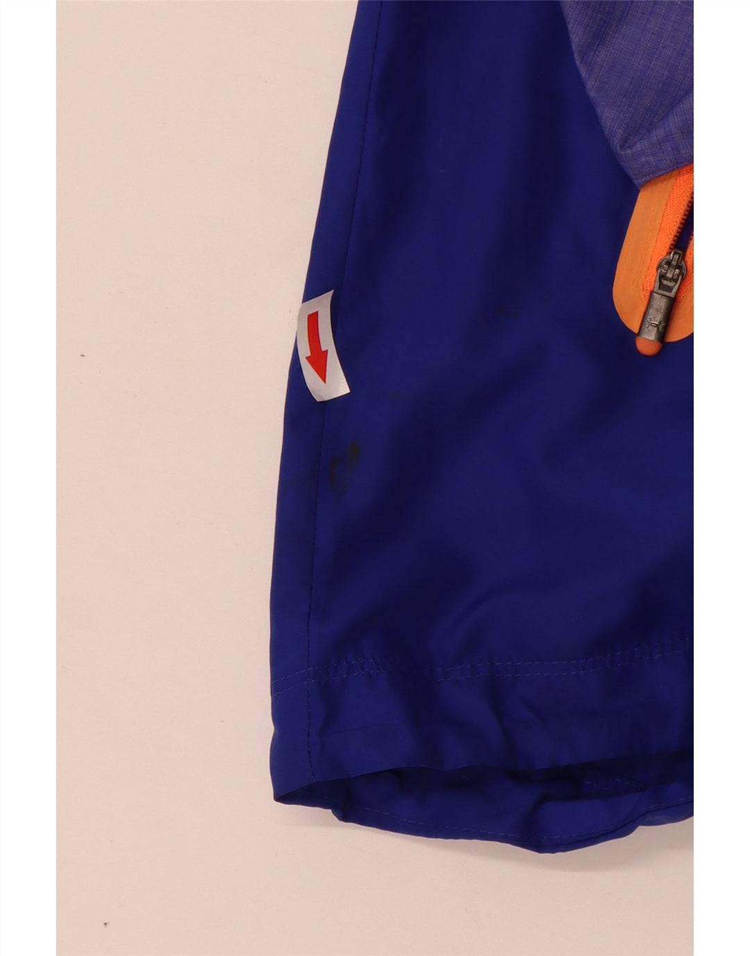 Under Armour Regnjakke med hætte til kvinder UK 10 Small Blue Colourblock