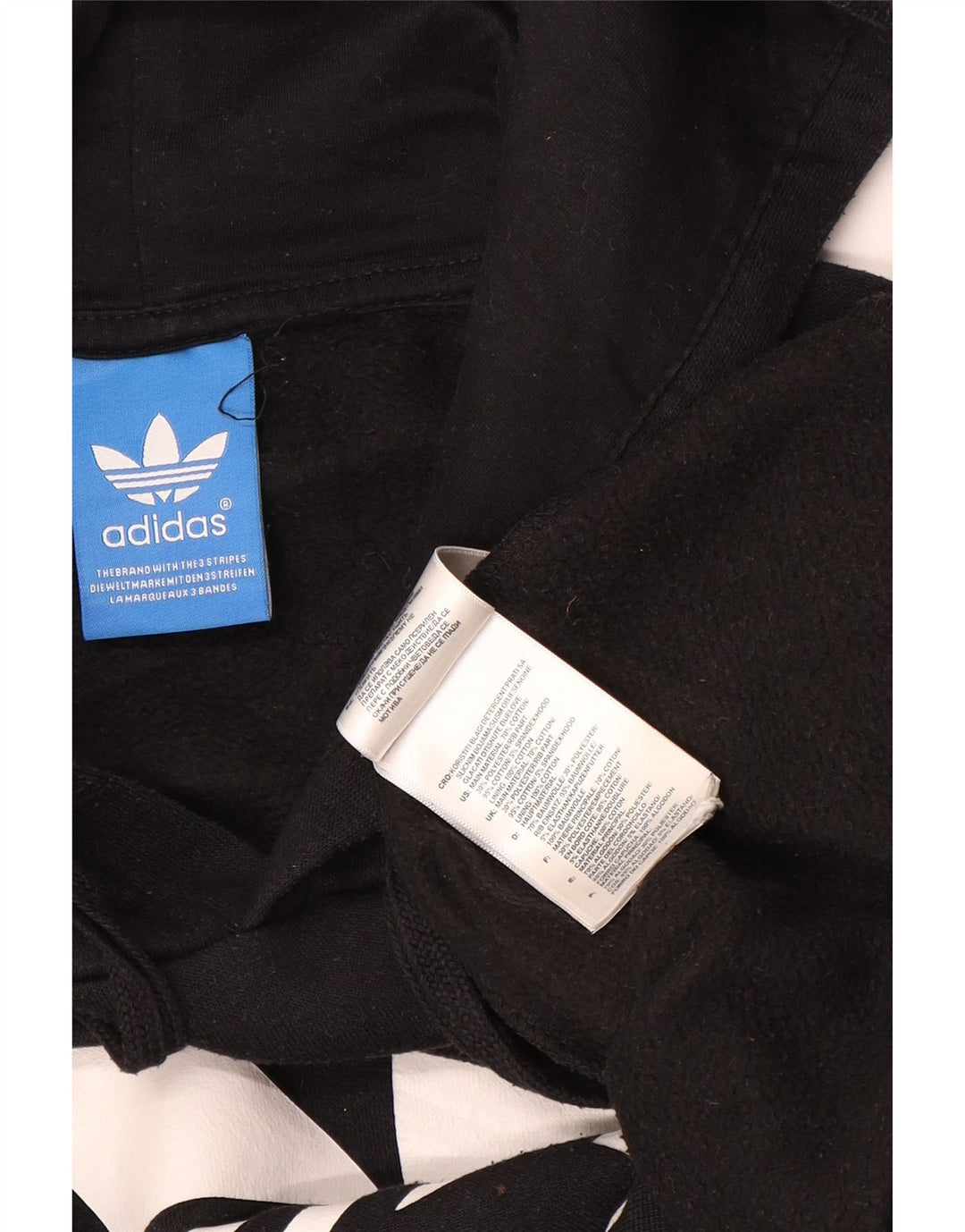 Adidas Grafisk hættetrøje til mænd mellem sort bomuld