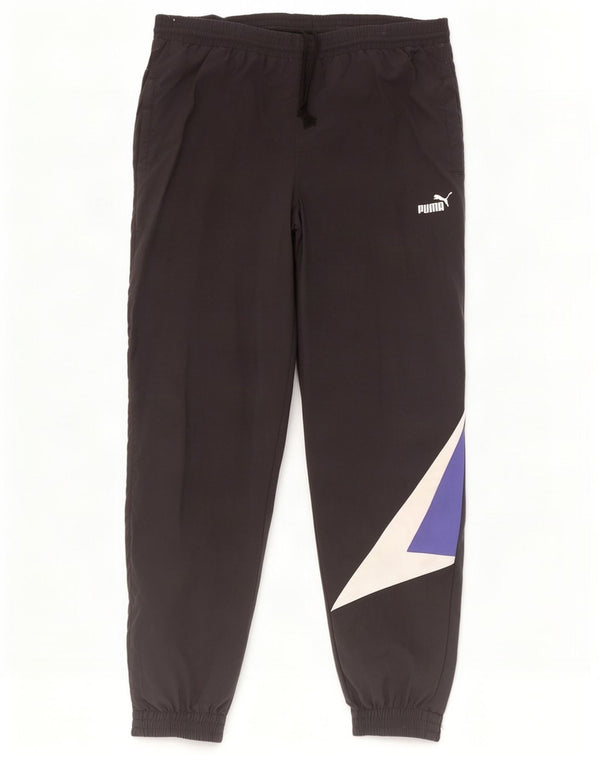 Puma Herre træningsdragt Bukser Joggers Large Sort Colourblock Polyamid