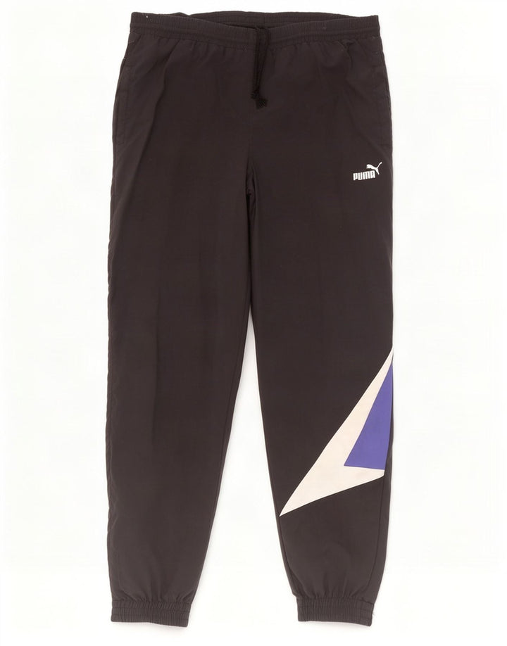 Puma Herre træningsdragt Bukser Joggers Large Sort Colourblock Polyamid