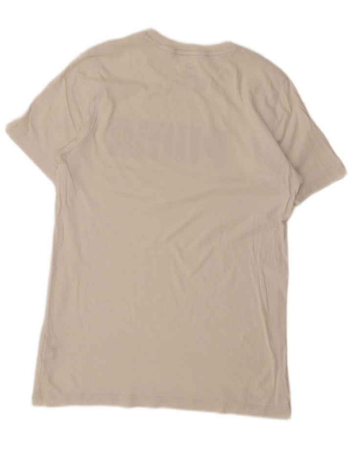 Puma Herre Grafisk T-Shirt Top Lille Hvid Bomuld