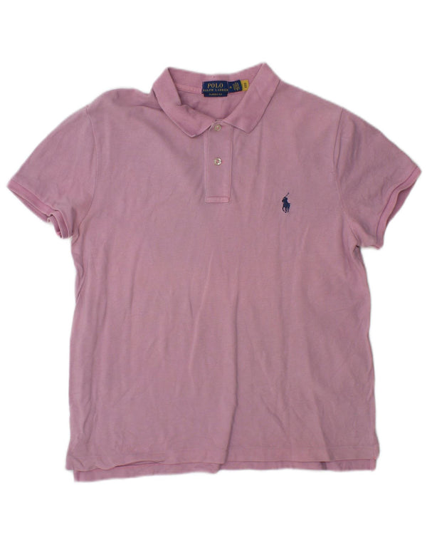Polo Ralph Lauren Herre Classic Fit Polo Shirt Medium Pink Bomuld