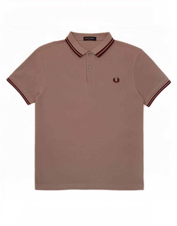 Fred Perry Herre poloshirt Stor gråstribet bomuld