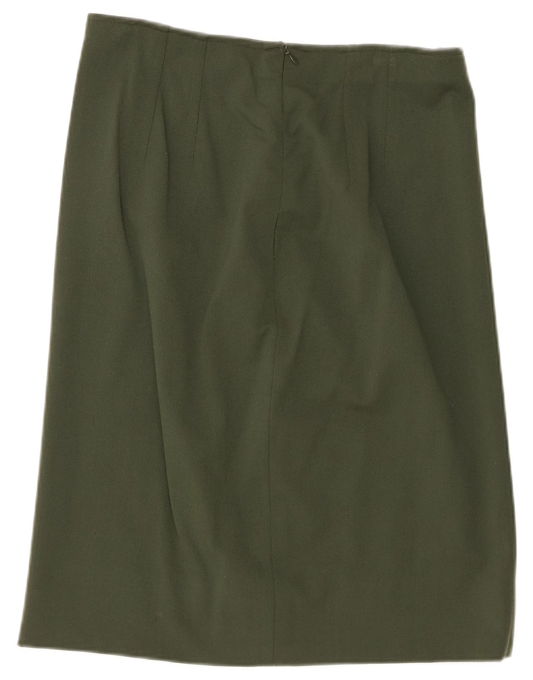 ICEBERG lige nederdel til kvinder W30 Medium Khaki Wool