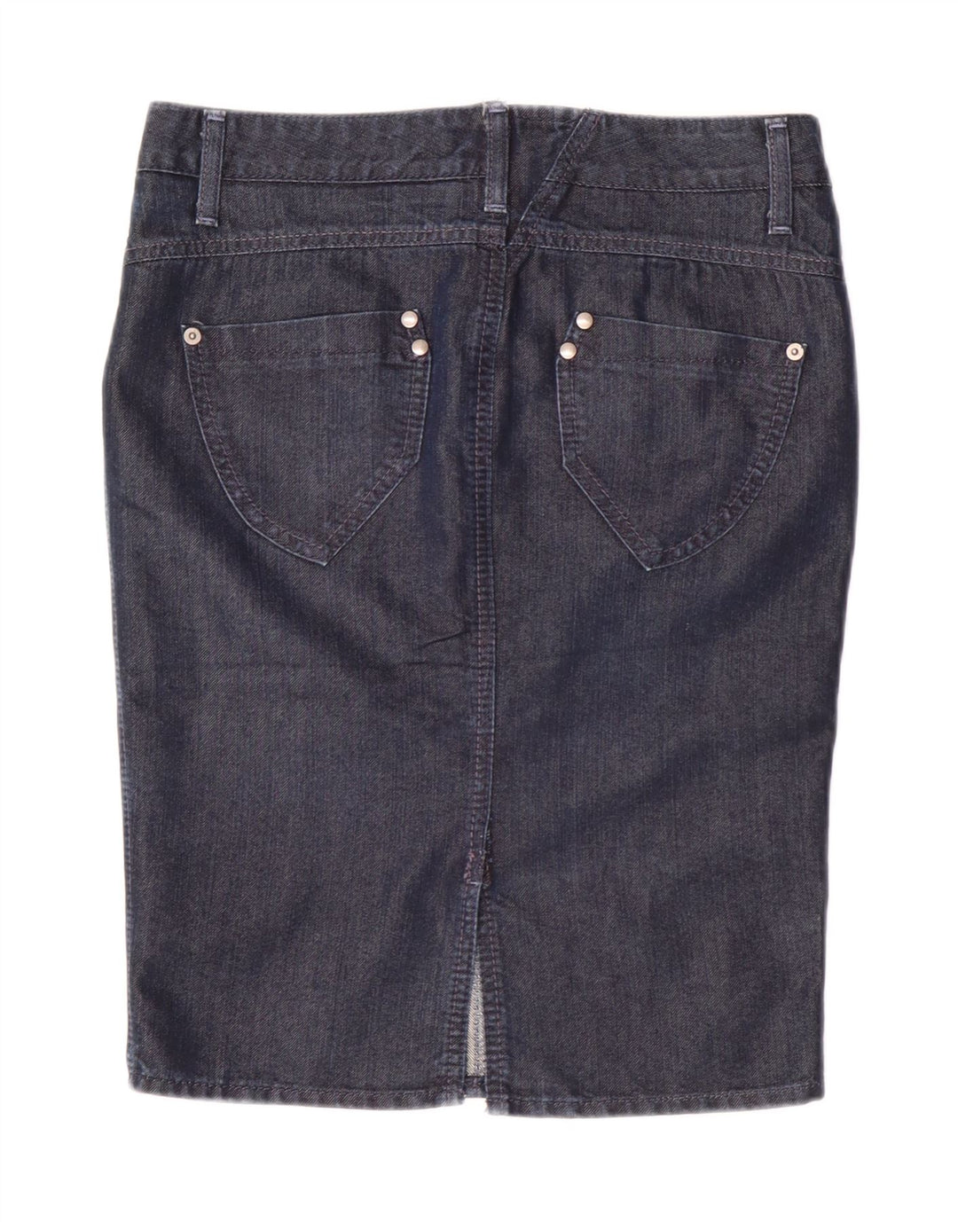 Sisley Dame Denim Nederdel IT 40 Small W30 Marineblå Bomuld