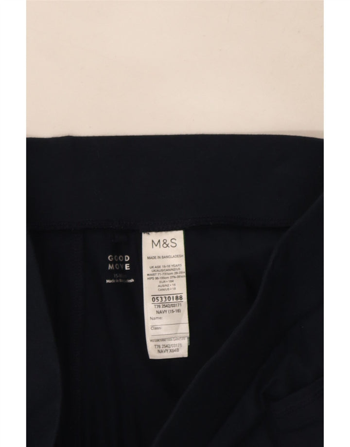 Marks & Spencer Girls Skort 15-16 År Marineblå Bomuld