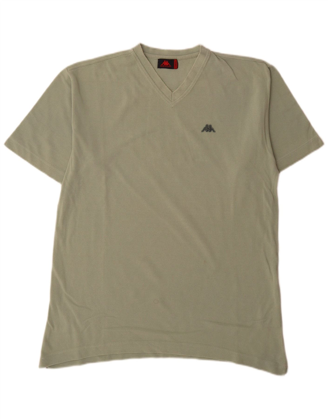Kappa Herre T-Shirt Top Stor Grøn Bomuld