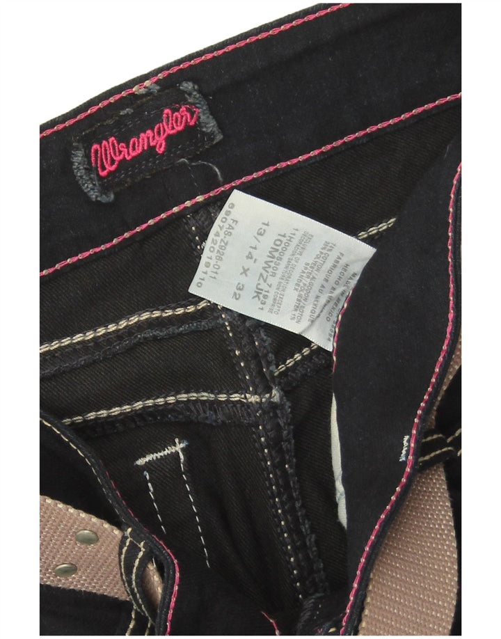 Wrangler Dame Bootcut Jeans W32 L31 Marineblå Bomuld
