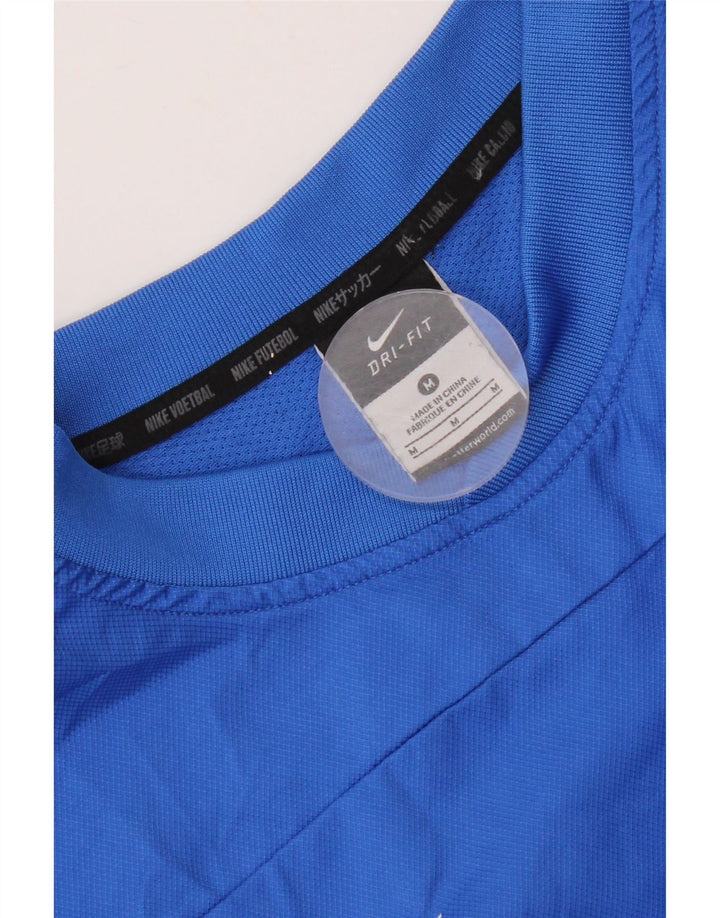 NIKE Herre Dri Fit Pullover Træningsdragt Top Medium Blue Colourblock