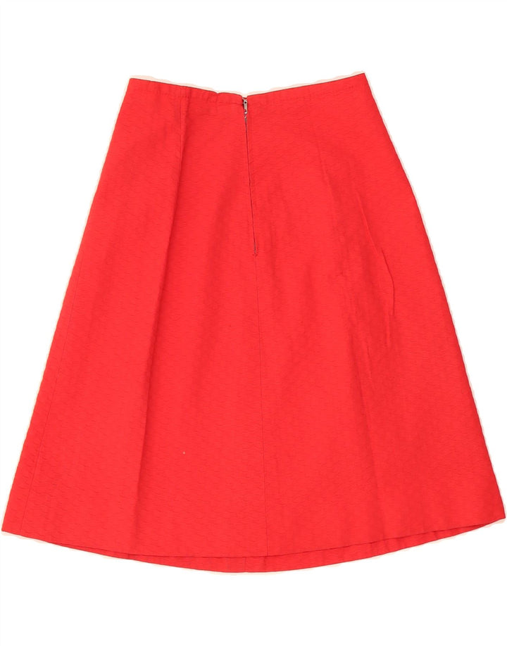 VINTAGE Womens A-Line Skirt W24 XS Red Vintage Vintage and Second-Hand Vintage from Messina Hembry 