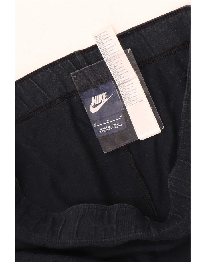 Nike Dame Grafiske Leggings UK 14 Medium Sort Bomuld