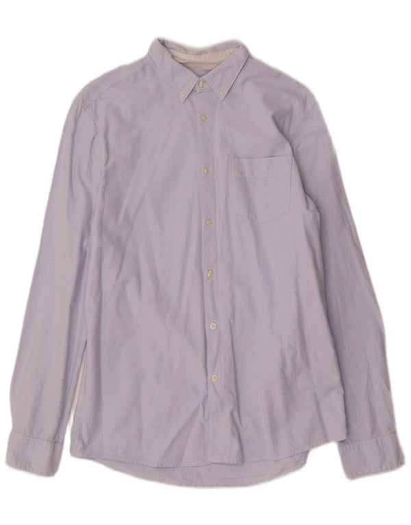 Jack Wills Herre Classic Fit skjorte Medium Blue Pinstripe Cotton