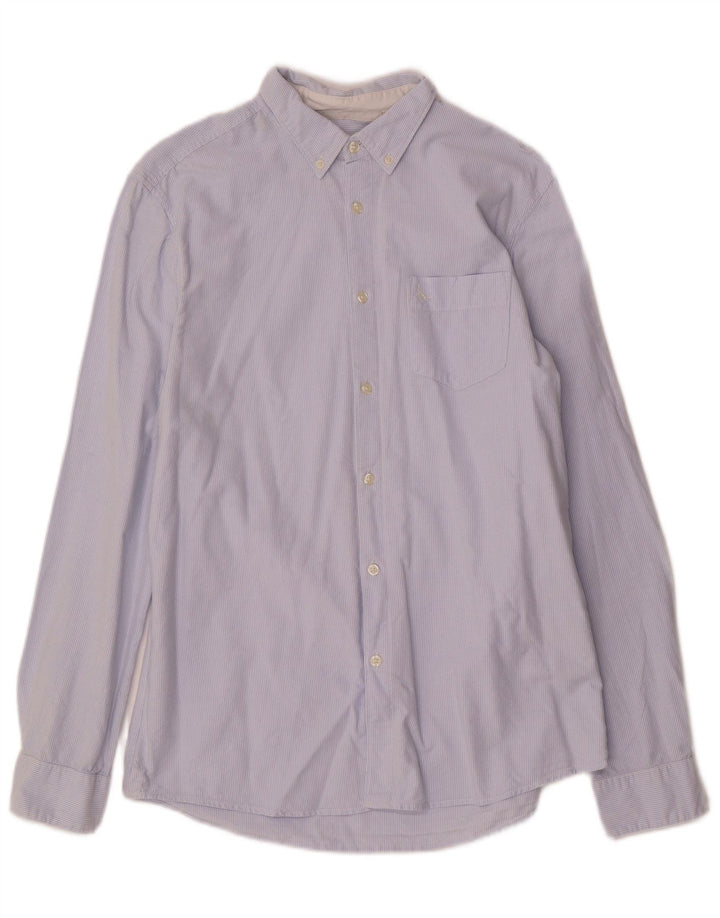Jack Wills Herre Classic Fit skjorte Medium Blue Pinstripe Cotton