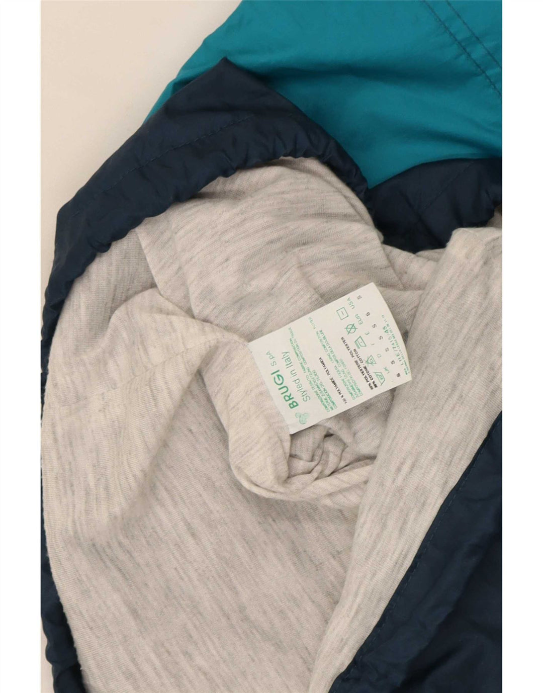 Brugi Herre Grafisk Loose Fit Træningsdragt Top Jakke Lille Blå Colourblock