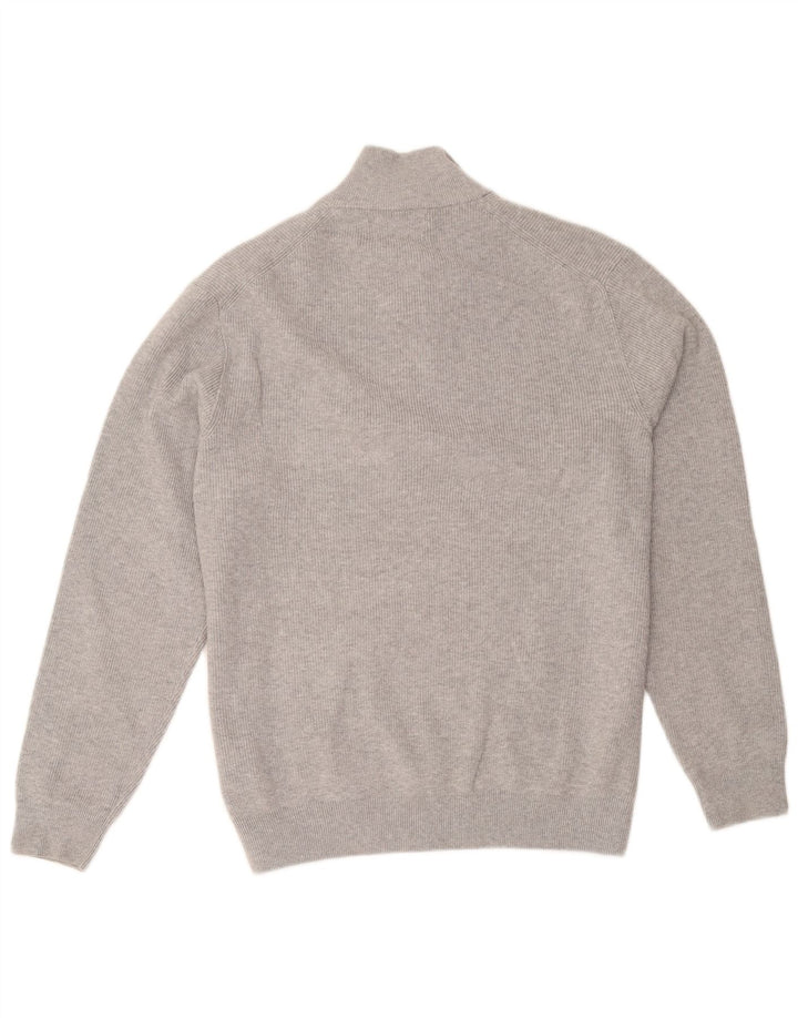 Marks & Spencer herre sweater med lynlåshals XL grå bomuld