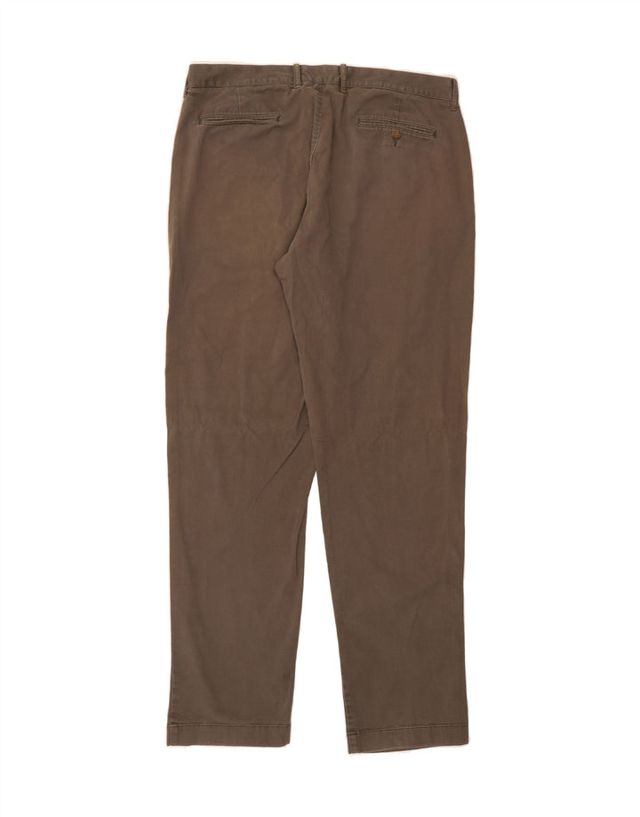 J. CREW Mens Sutton Slim Chino Trousers W36 L33  Brown Cotton Vintage J. Crew and Second-Hand J. Crew from Messina Hembry 