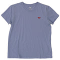 Levi's Dame T-Shirt Top UK 10 Lille Blå Bomuld