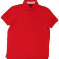 Tommy Hilfiger Herre Regular Fit Polo Shirt Medium Rød Bomuld