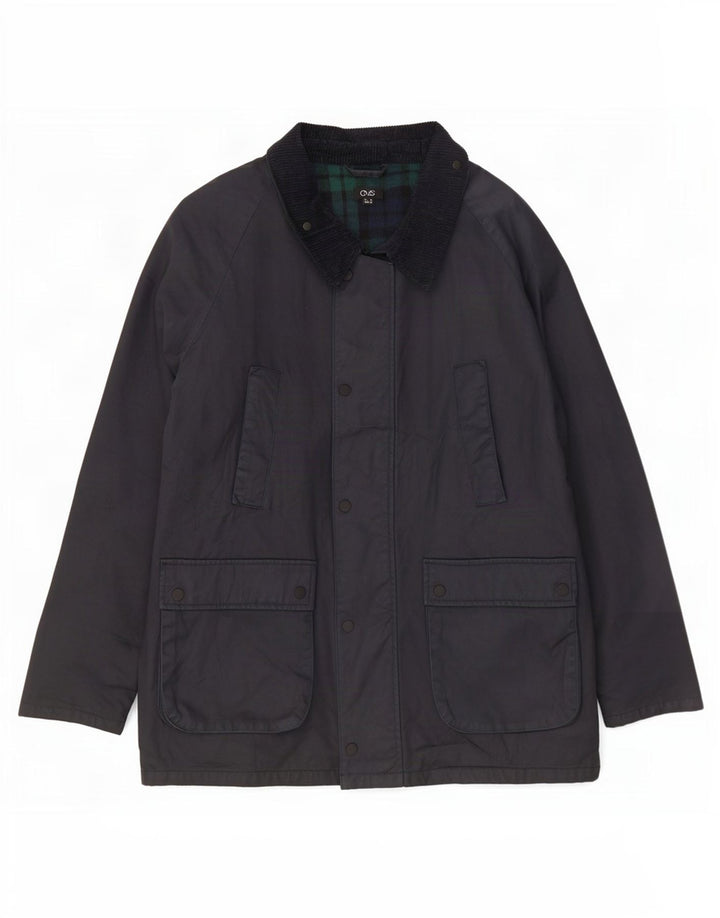 OVS Herre vokset bomuldsjakke UK 42 XL Sort
