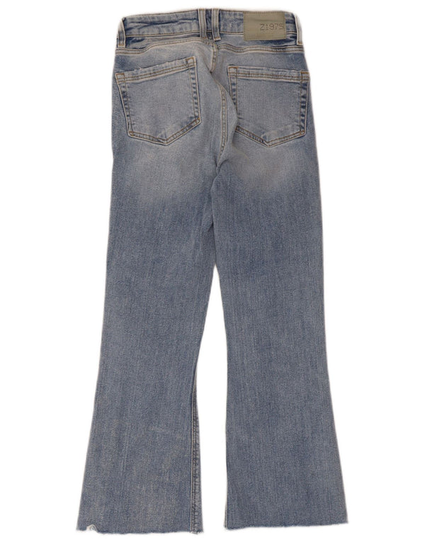 Zara Womens Flared Jeans EU 34 2XS W24 L24 Blue