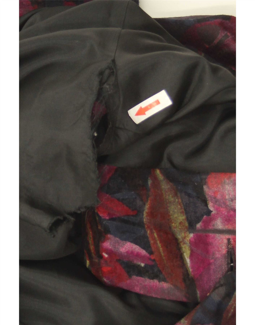 Vintage Dame 3 Button Blazer Jacket UK 10 Small Multicolored Floral