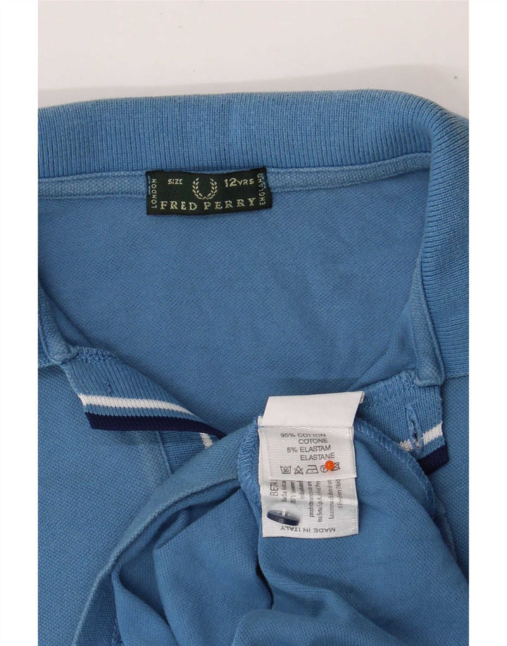 Fred Perry drenge poloskjorte 11-12 år blå bomuld