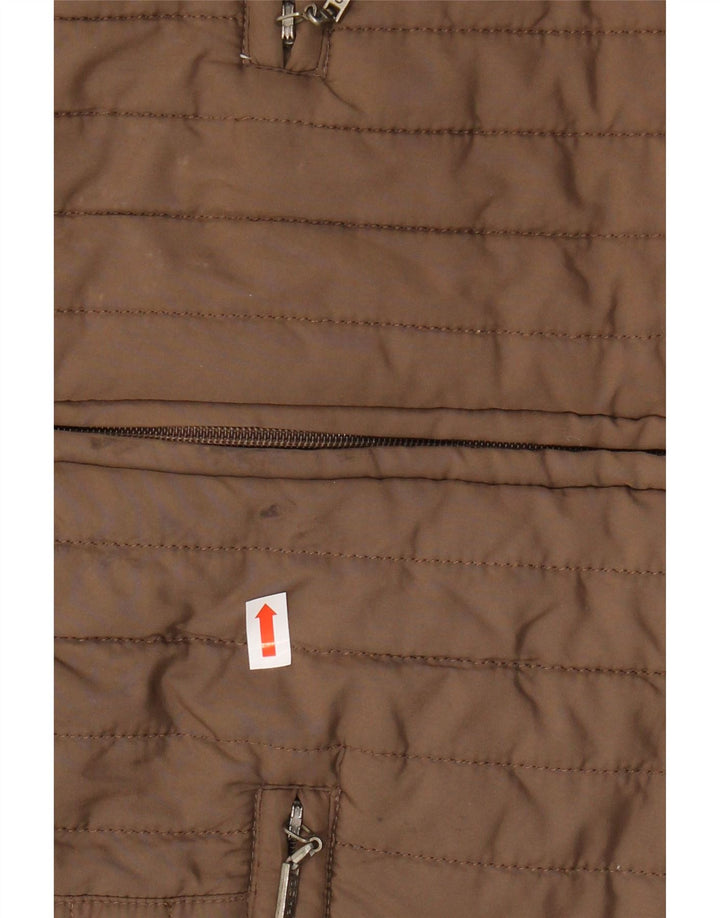 PACO polstret jakke til kvinder UK 14 medium brun polyester