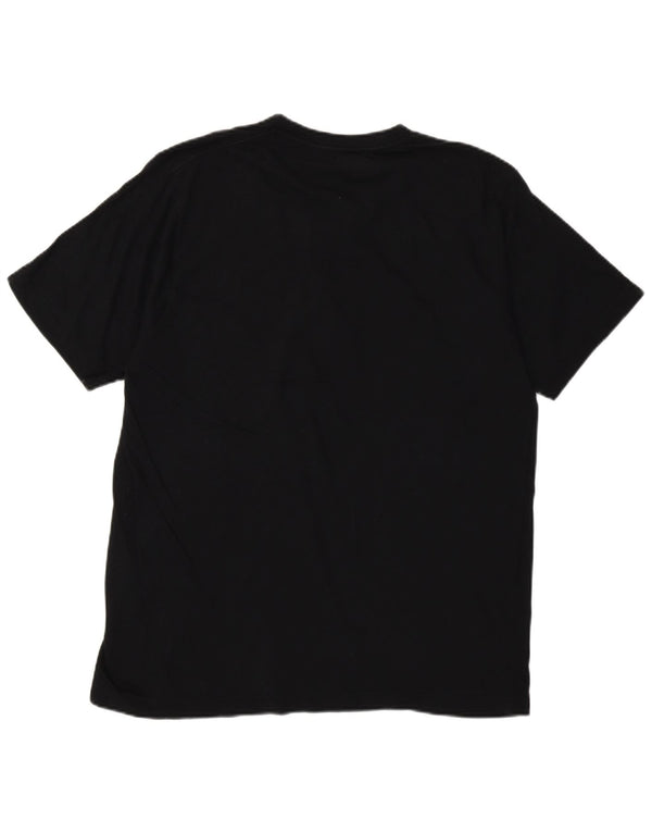 Dkny Herre T-Shirt Top Stor Sort Bomuld