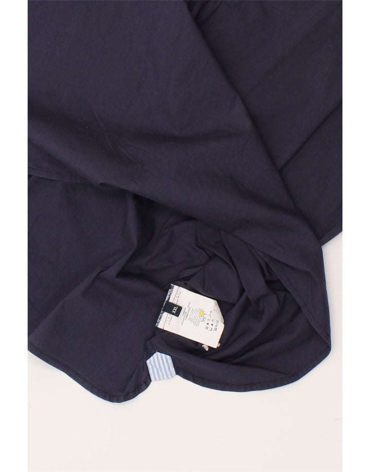MARINA YACHTING Womens 3/4 Sleeve Pullover Shirt UK 20 2XL Navy Blue Vintage Marina Yachting and Second-Hand Marina Yachting from Messina Hembry 