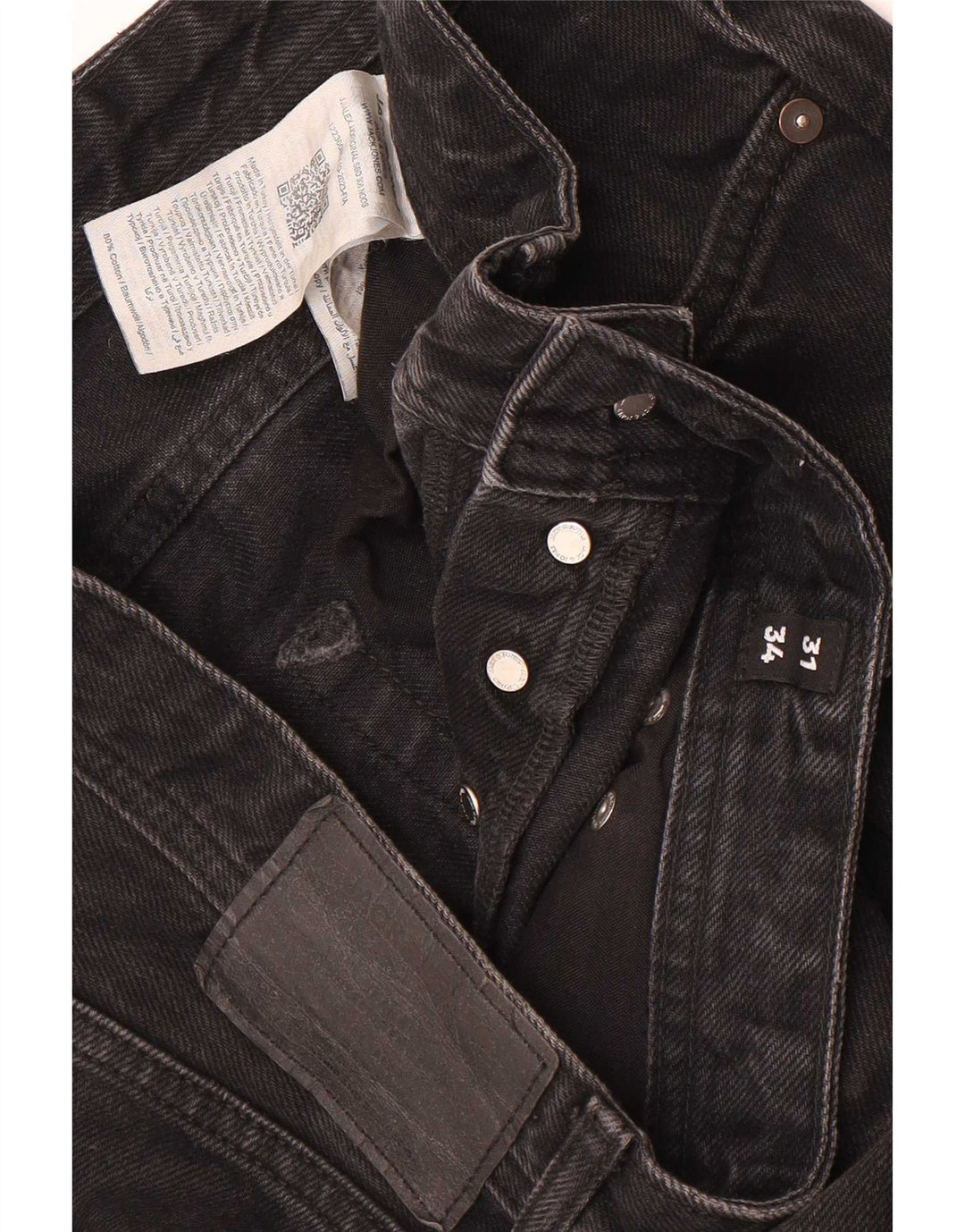 Jack & Jones Herre løse jeans W31 L34 Sort bomuld
