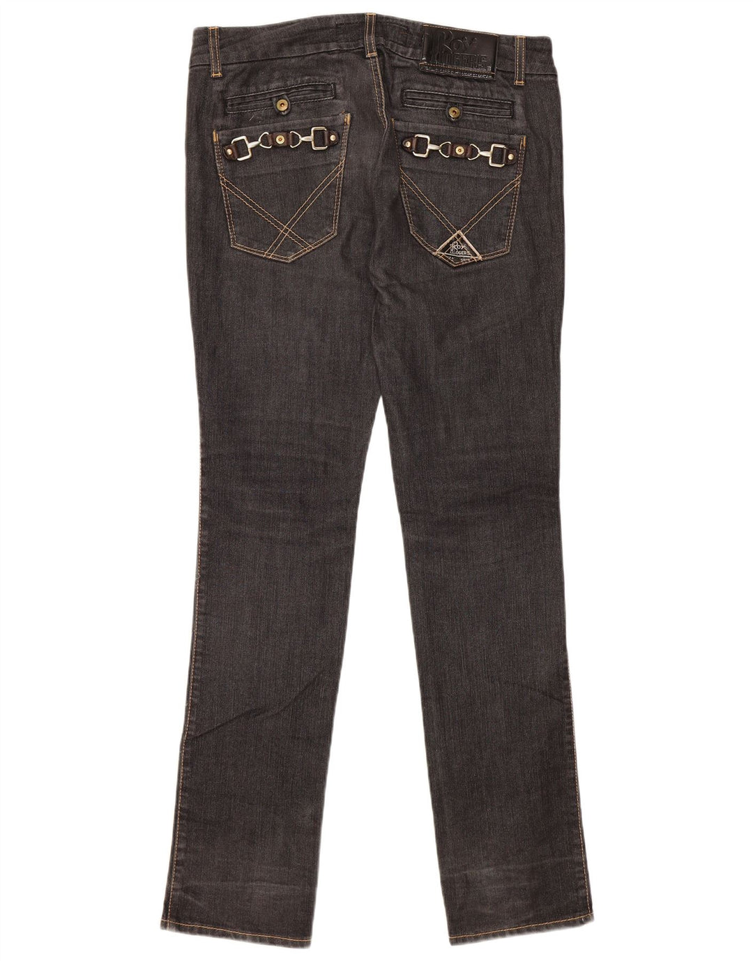 ROY ROGERS Womens Slim Jeans IT 44 Medium W30 L34 Black