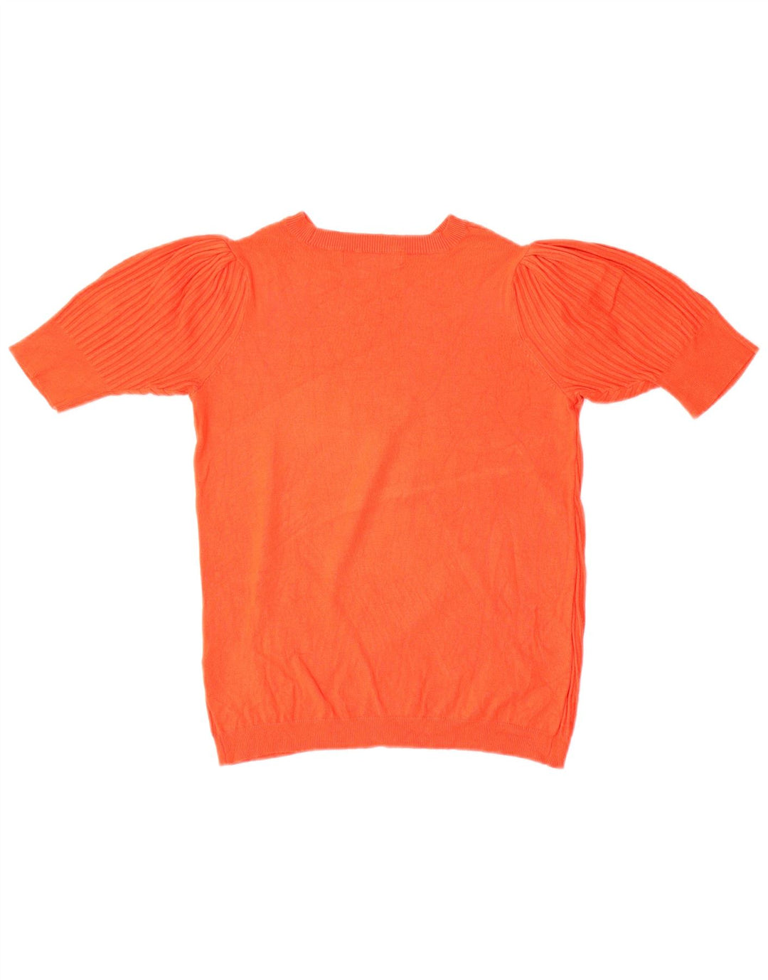 Marks & Spencer Dame Boat Neck Jumper Sweater UK 10 Small Orange