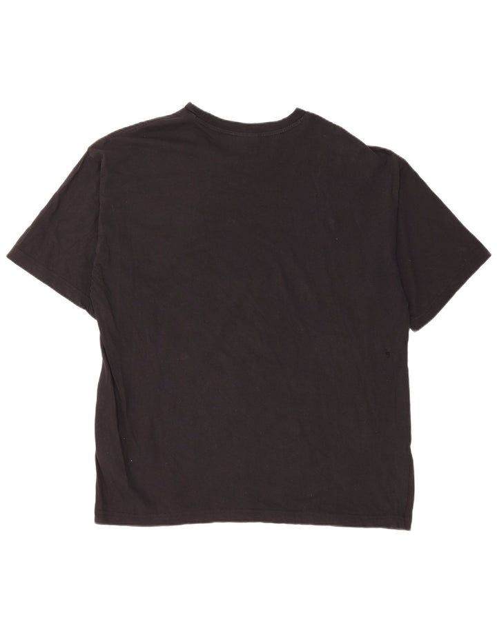 Champion Herre grafisk T-shirt Top Stor sort bomuld