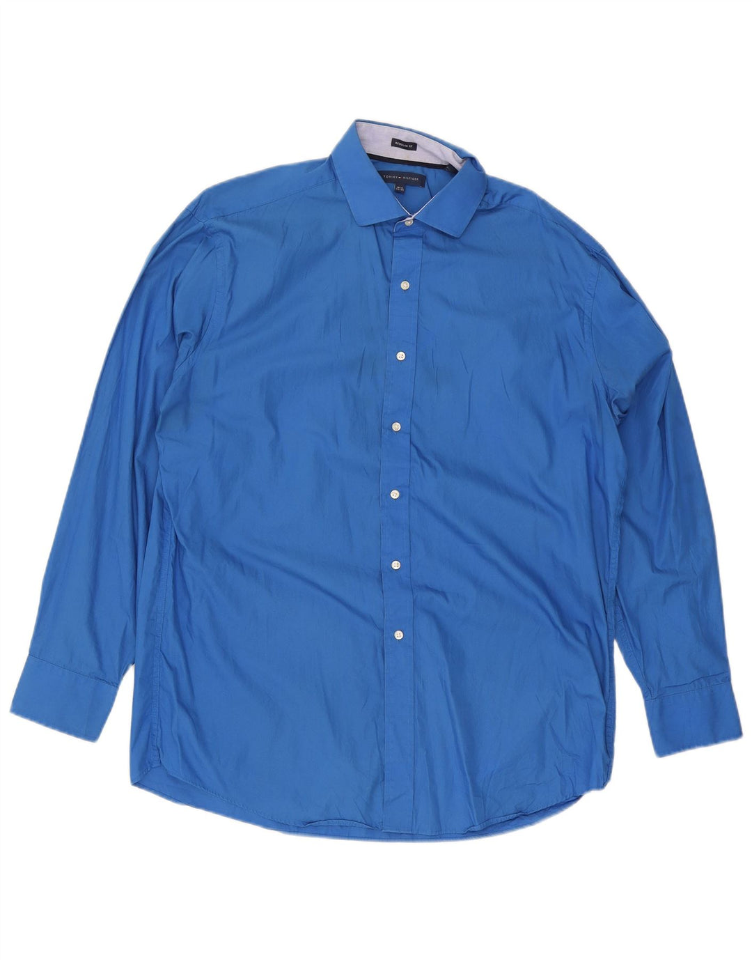 Tommy Hilfiger Herre Regular Fit skjorte str. 16 1/2 Large Blue