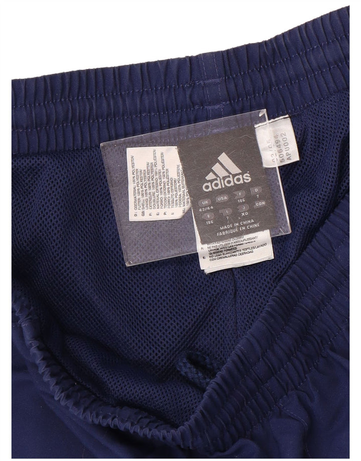 ADIDAS Grafisk træningsdragt bukser til mænd Joggers UK 42/44 Large Navy Blue