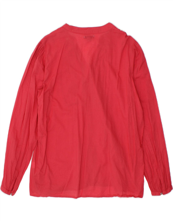 IZOD Womens Shirt Blouse UK 18 XL Red Cotton Vintage Izod and Second-Hand Izod from Messina Hembry 