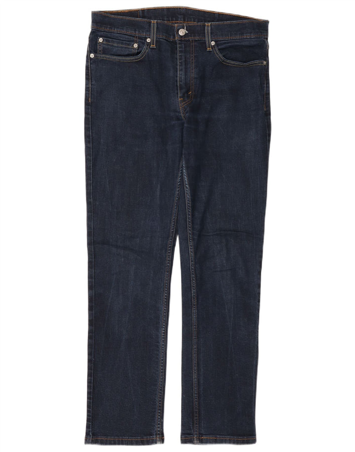 LEVI'S Herre 511 Slim Jeans W34 L32 Marineblå Bomuld