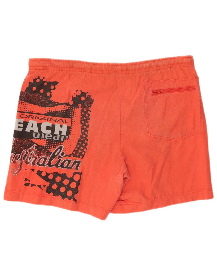 AUSTRALIAN L'ALPINA Grafiske badeshorts til mænd IT 50 Medium Orange