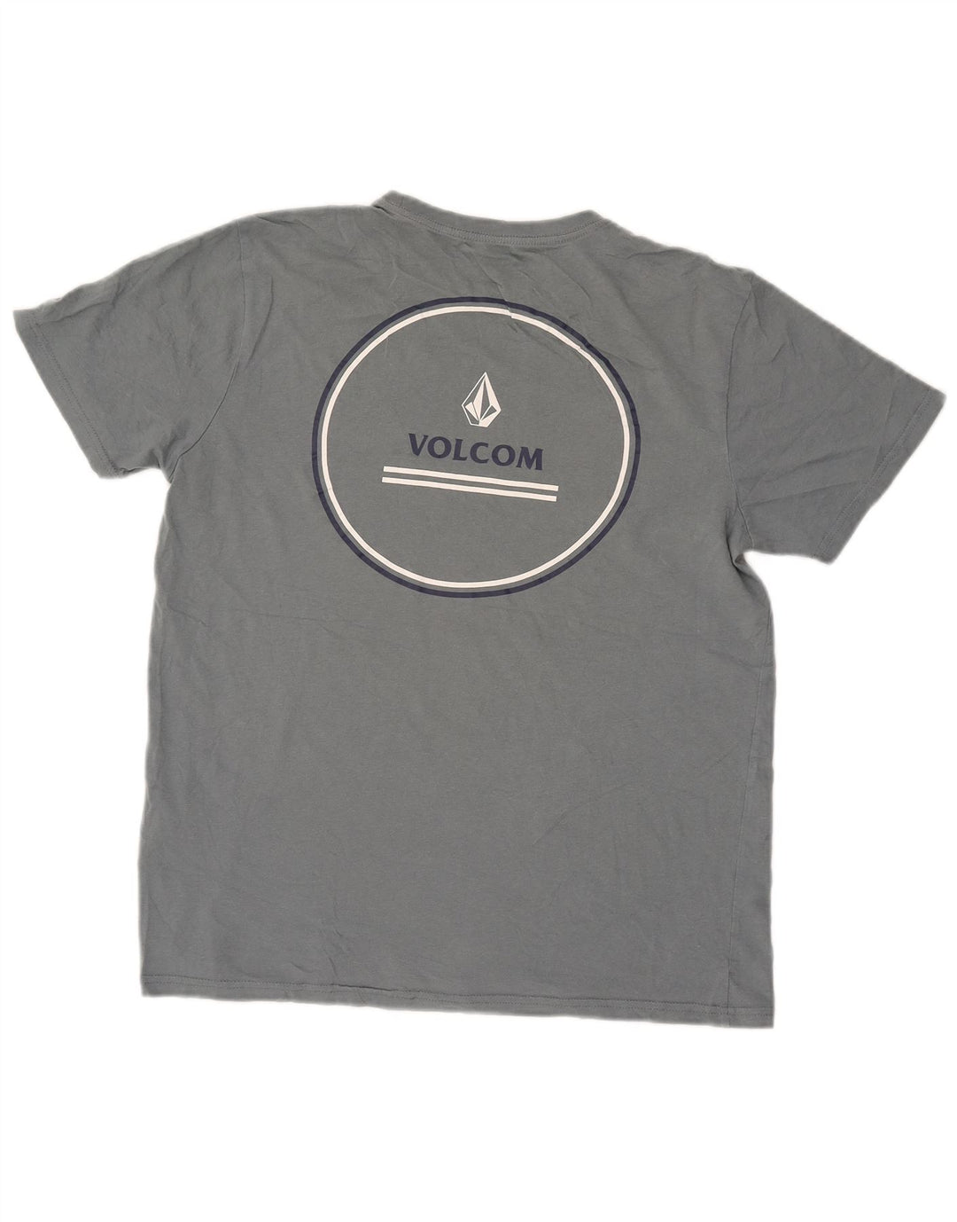 VOLCOM Grafisk T-shirt top til kvinder DK 16 Stor blå bomuld