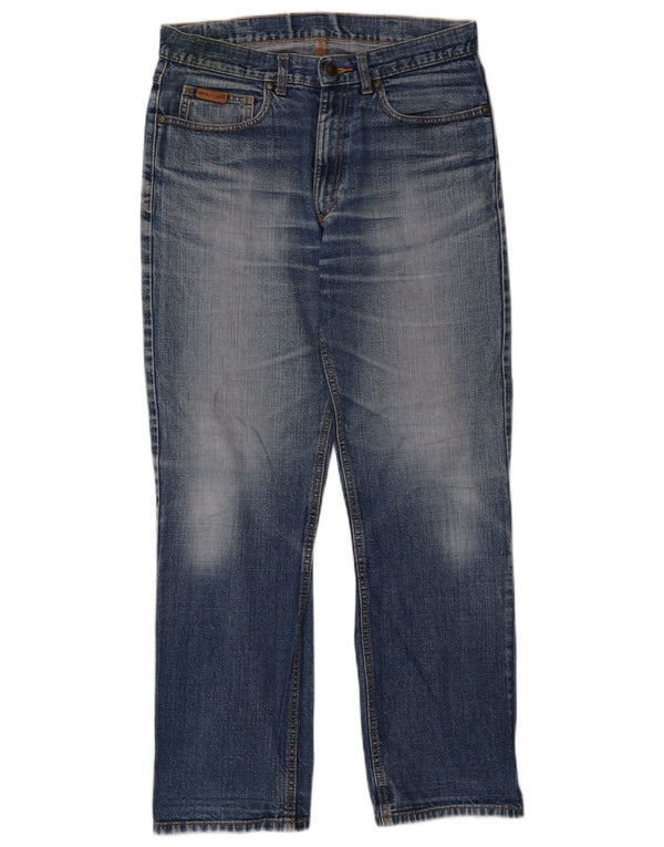 Farah Straight Jeans til mænd W34 L29 Blå Bomuld