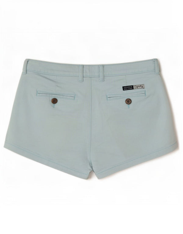 Superdry Chino Shorts til kvinder UK 8 Small W30 Blue Cotton