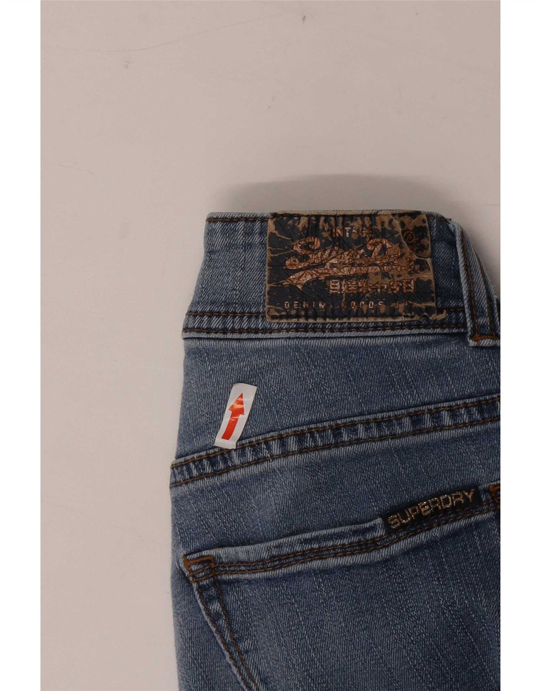 Superdry Cigarette Slim Jeans til kvinder W30 L32 Blå
