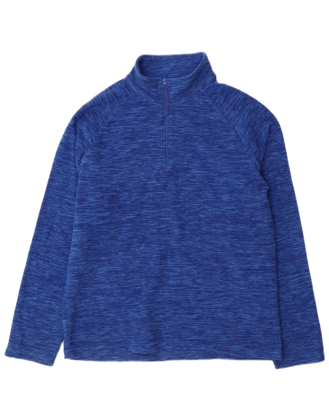Mountain Warehouse Herre lynlås hals Fleece Jumper Lille blå Flecked Polyester